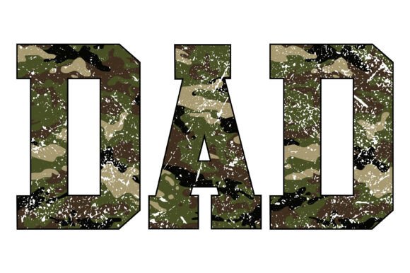 Camo Dad Military Father Design Graphics
