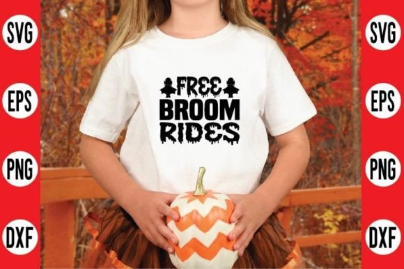 Free Broom Rides Svg Design: Graphics for T-Shirt Designs
