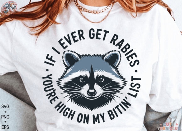 Funny Raccoon Design: Graphics for T-Shirt Projects