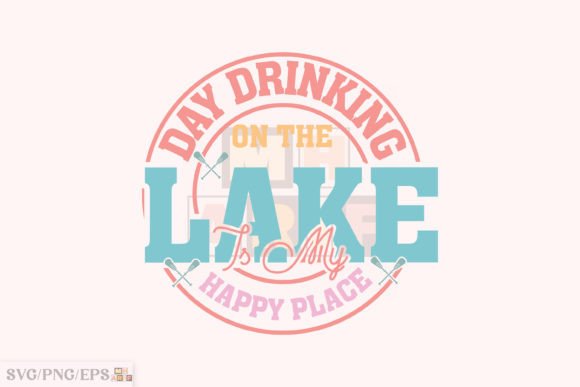 Lake SVG T-shirt Design, Lake PNG Graphics