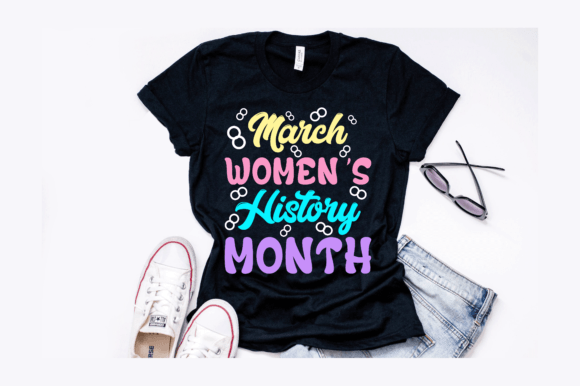 March Women's History Month Design Graphics