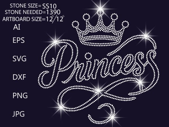 Sparkling Princess Crown Design